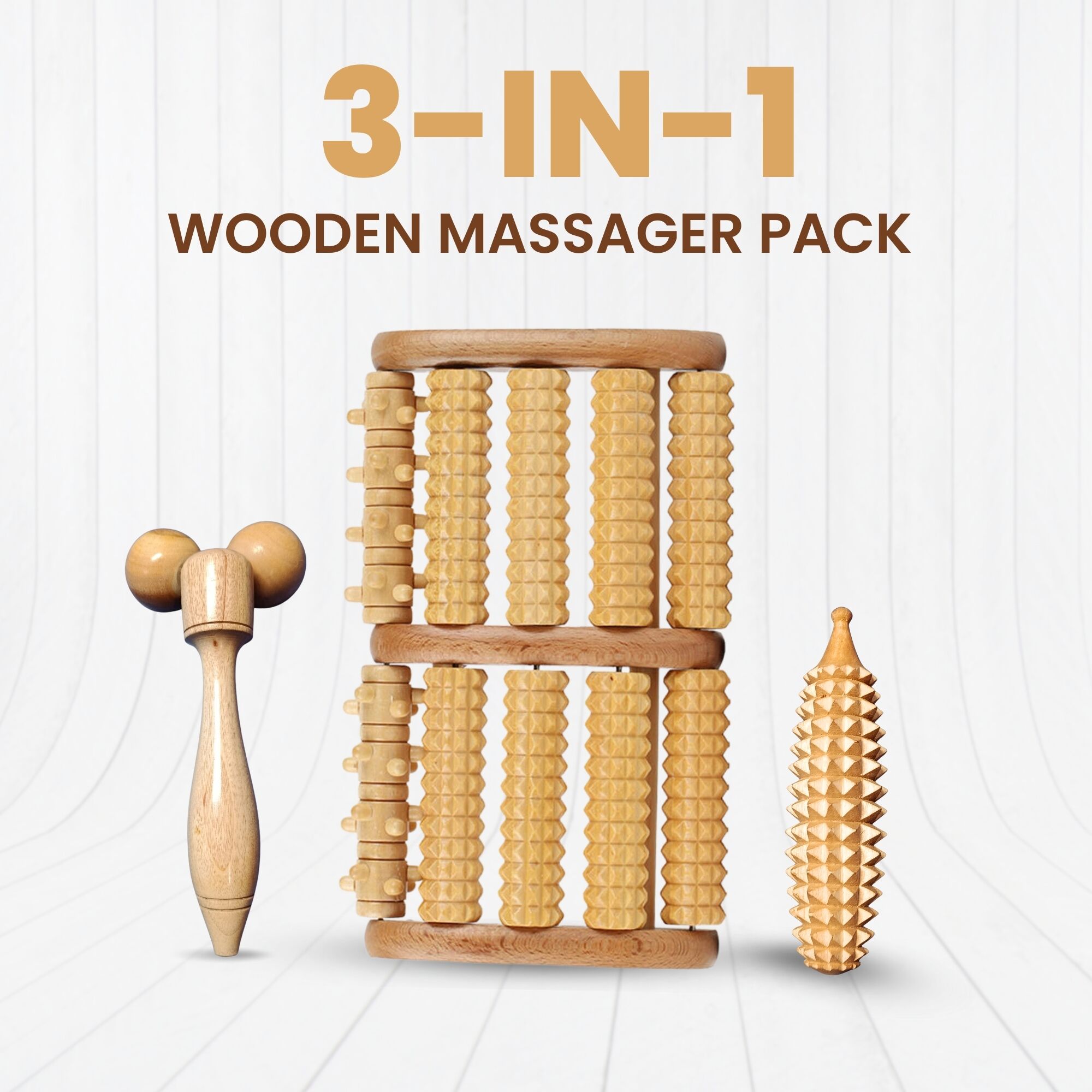 Acu Wooden Body Massager