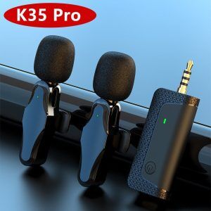 K35 PRO Wireless Lavalier Microphone