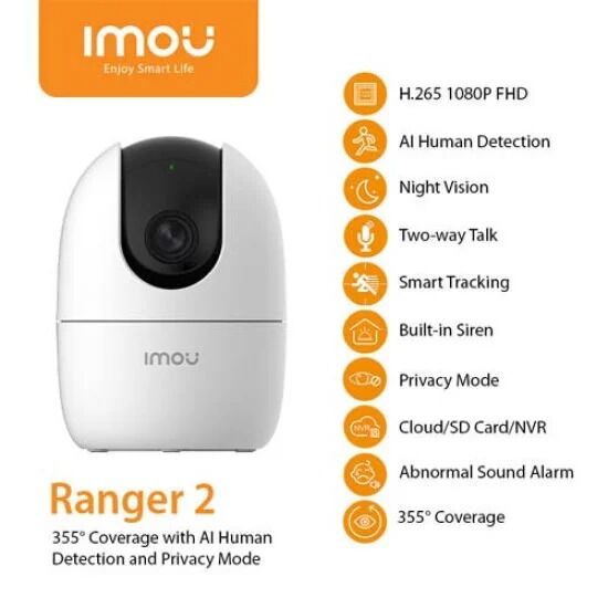 Imou Ranger 2 IP 3Megapixel Camera with 360 Degree Coverage - Image 2
