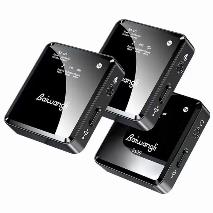 SX39 Microphone for Type-C Devices with 15m Range and Long Battery Life