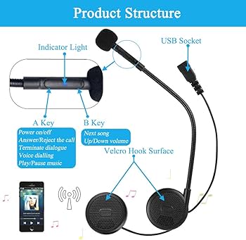 FreedConn L1M Motorcycle Helmet Wireless Bluetooth Headset for Motorcycle Motorbike Helmet - Image 2