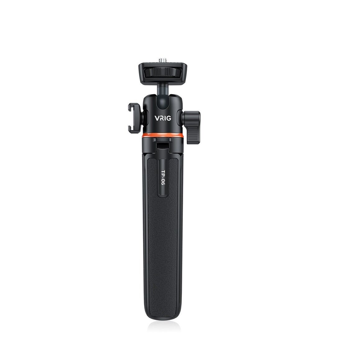 Vrig TP-06 Mini Vlogging Tripod – 360-Degree Adjustable, Extendable Stand for Mobile, DSLR, and Action Cameras