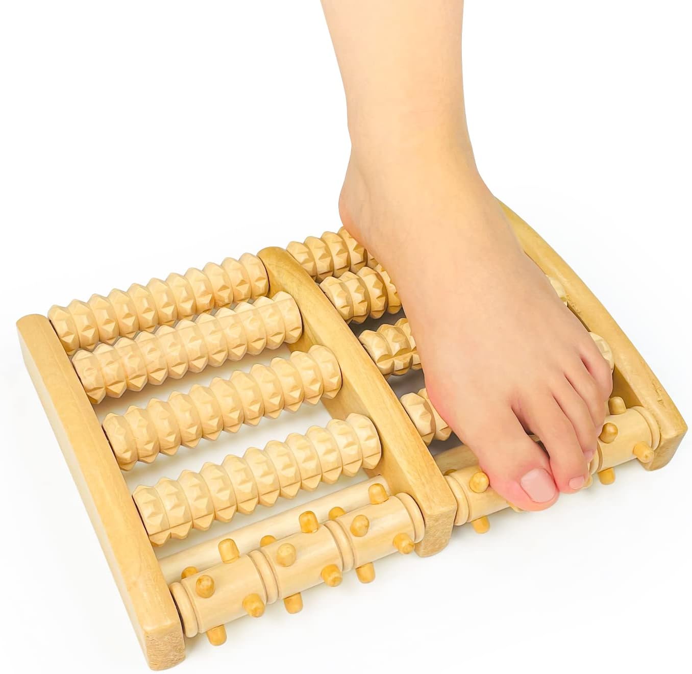 Wooden Foot Massager Dual Sided Roller