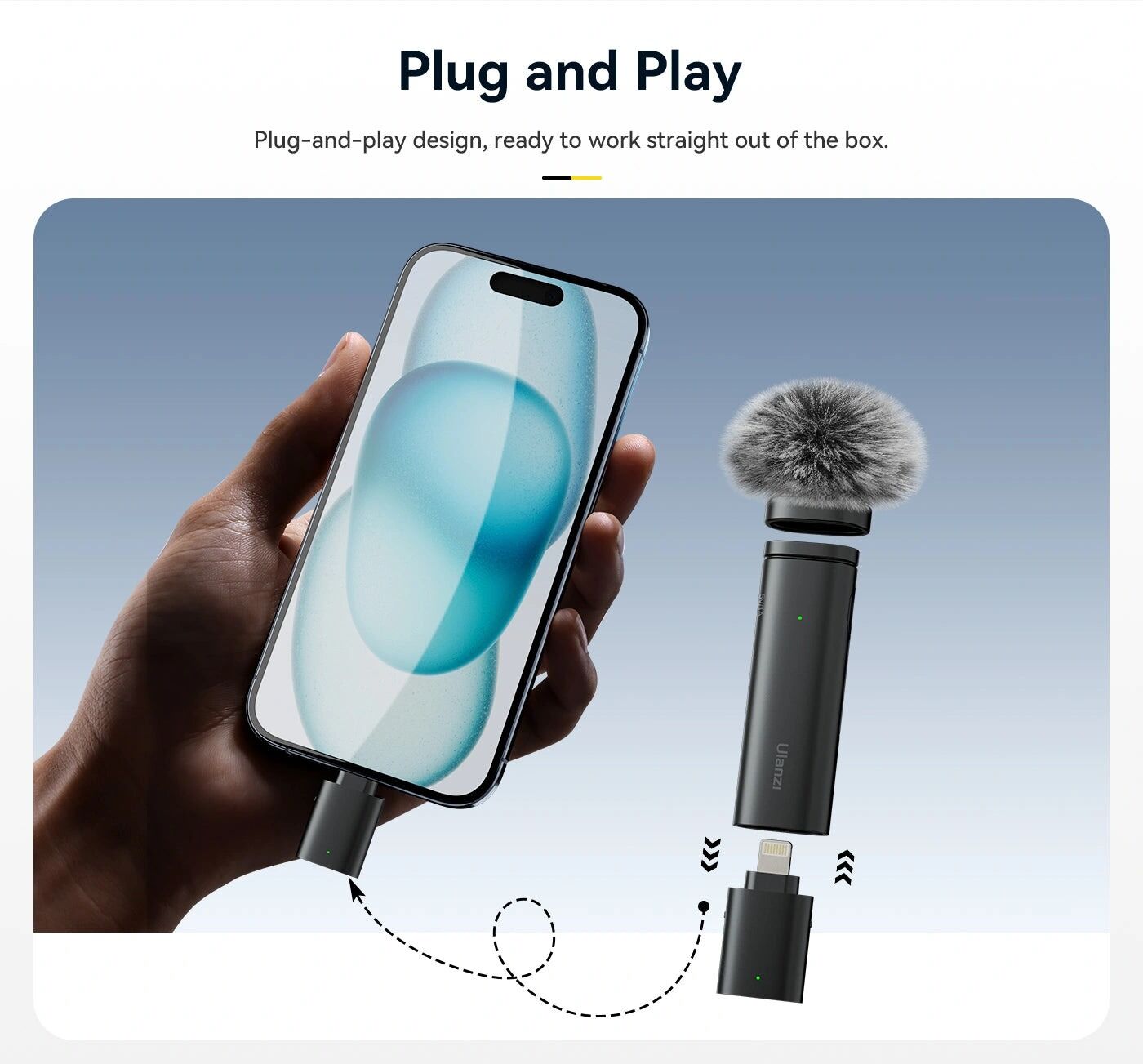 Ulanzi WM-10 Lavalier Wireless Microphone - Image 2